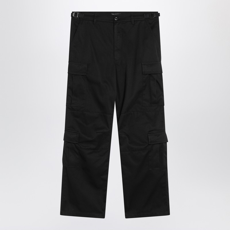 ボトムスその他 Balenciaga Black cargo pants in cotton blend