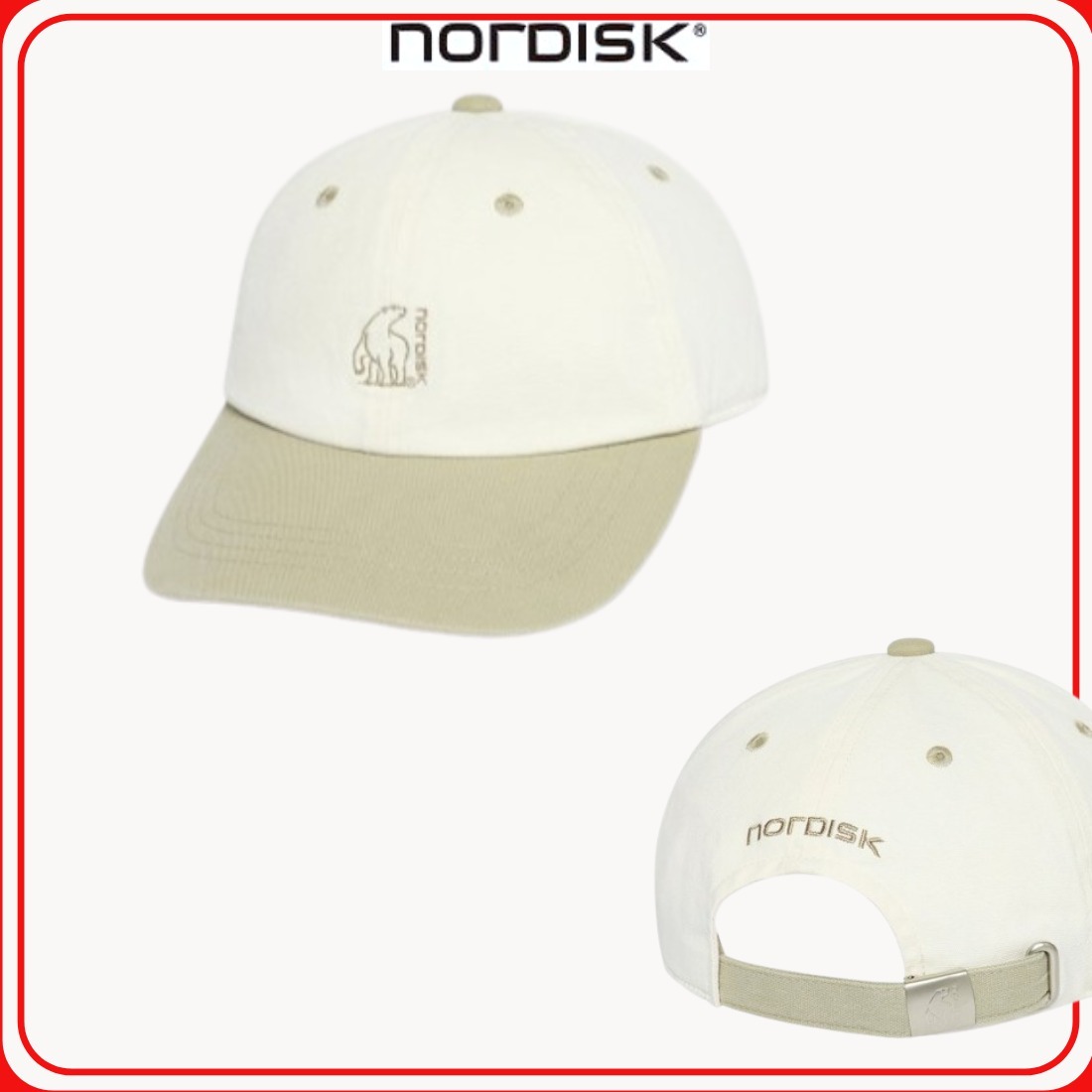 NORDISK■[B-mate] Polar Bear Color Ball Cap■送料込