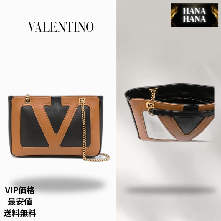 VALENTINO バッグ VIP価格 送料無料 レザー ショルダー バッグ