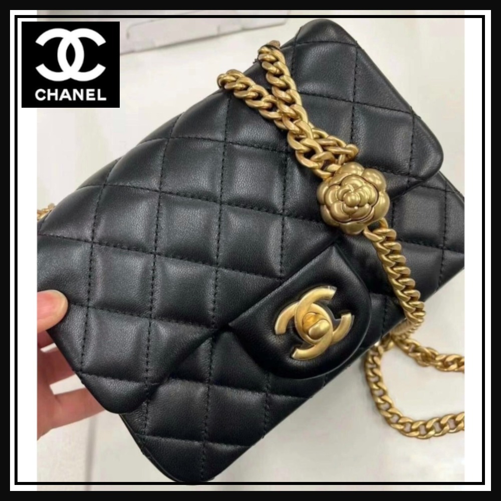 【カメリアアジャストがオシャレ♡】CHANEL フラップバッグ