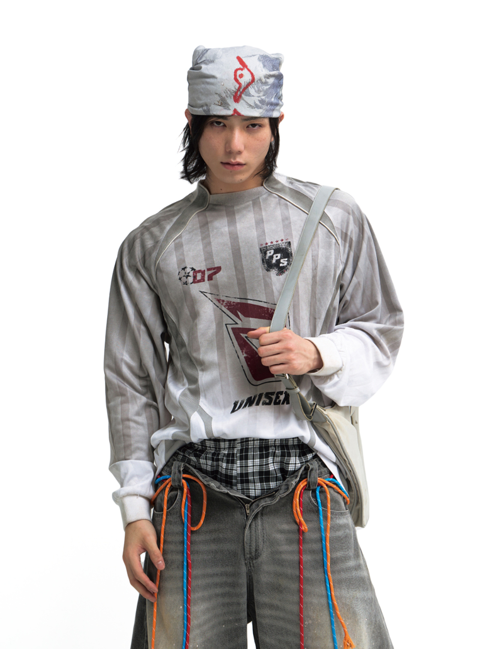 PEOPLESTYLE 長袖Tシャツスポーツレーシングオーバーサイズ