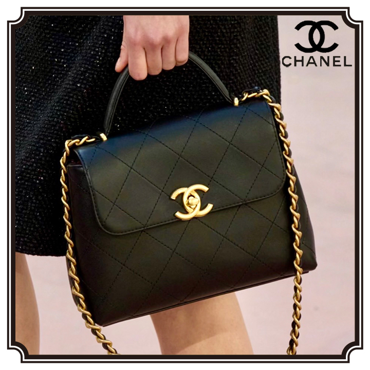 25A【チェーンショルダー付き】◆CHANEL◆ハンドバッグ 25SS再入荷☆》CHANEL チェーンクラッチ ハンドル バッグ
