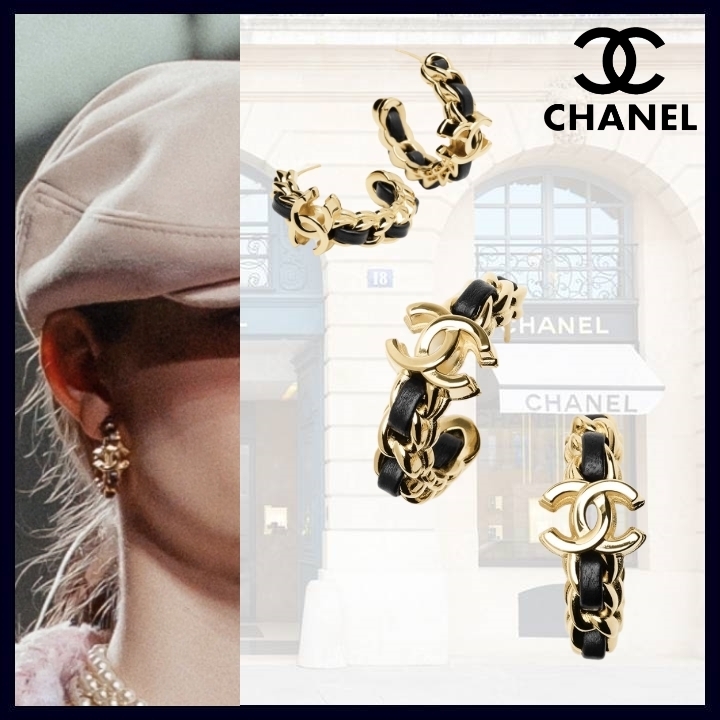 ゴージャスで華やか♪【CHANEL】フープ ピアス
