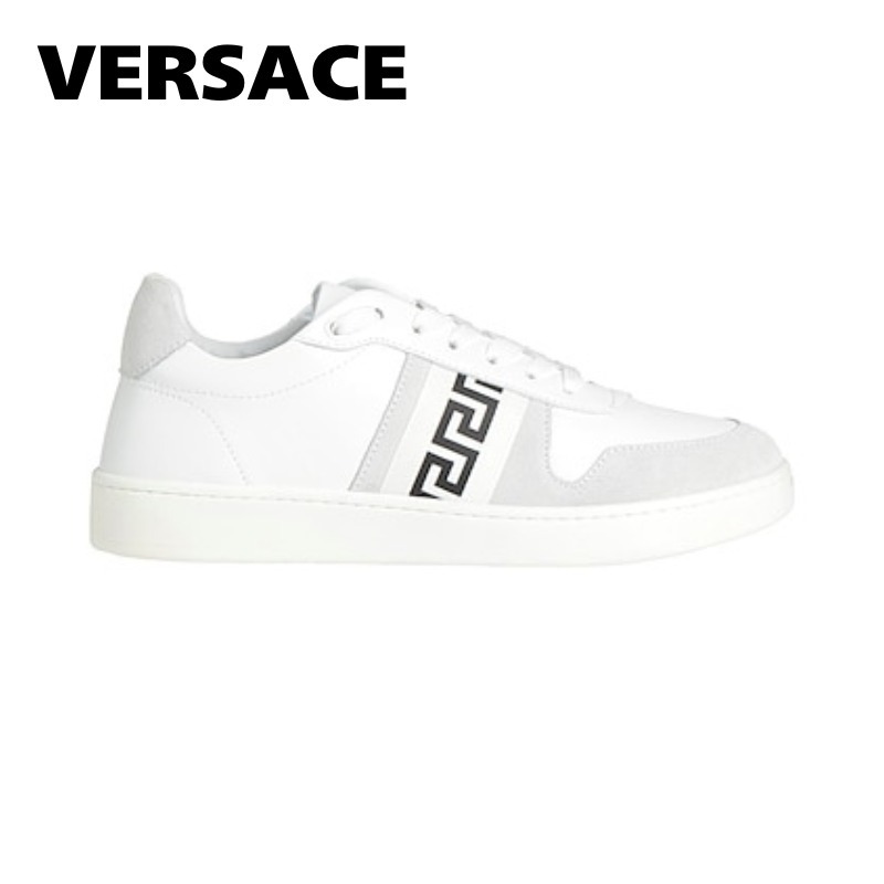 送関込み☆versace ローカット ホワイト スニーカー レザー