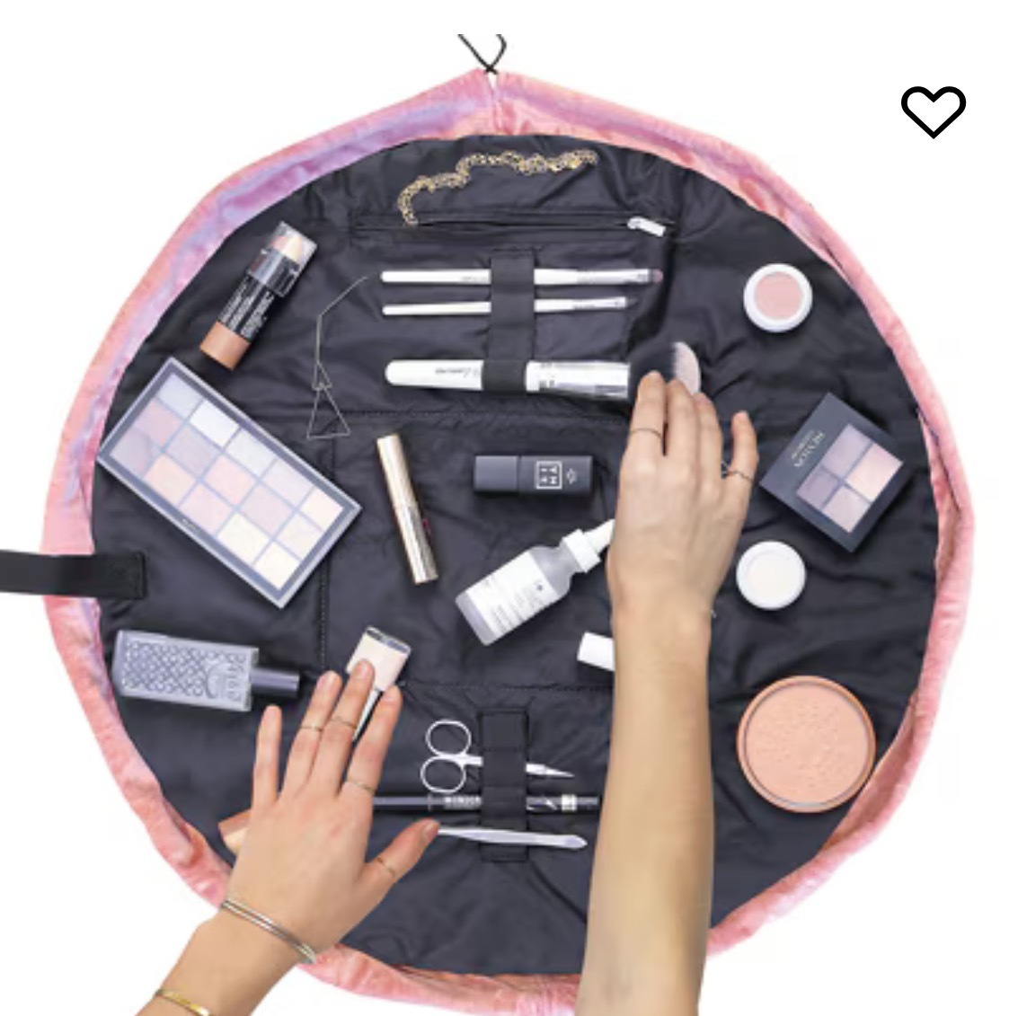 関税込【Flat Lay Co. 】オープン フラット メイクポーチ《6色》