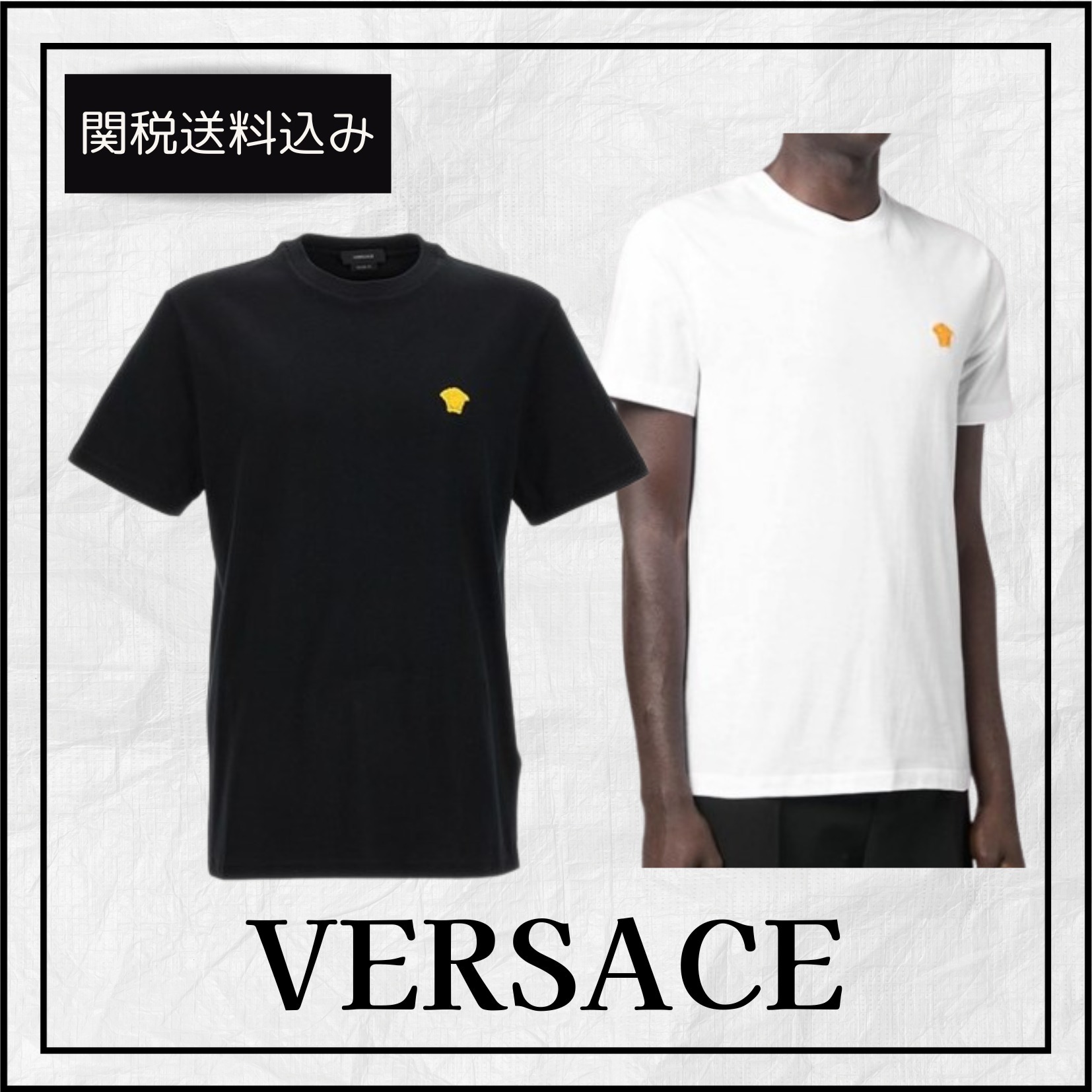 関税送料込★VERSACE メドゥーサ Tシャツ