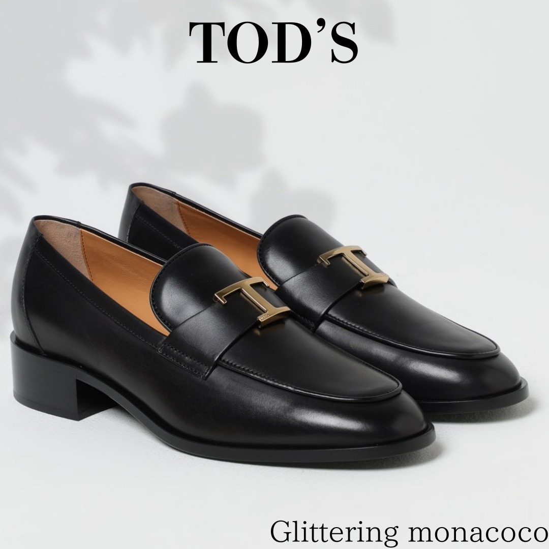 国内発送*TOD'S*T タイムレス レザー ローファー レディース