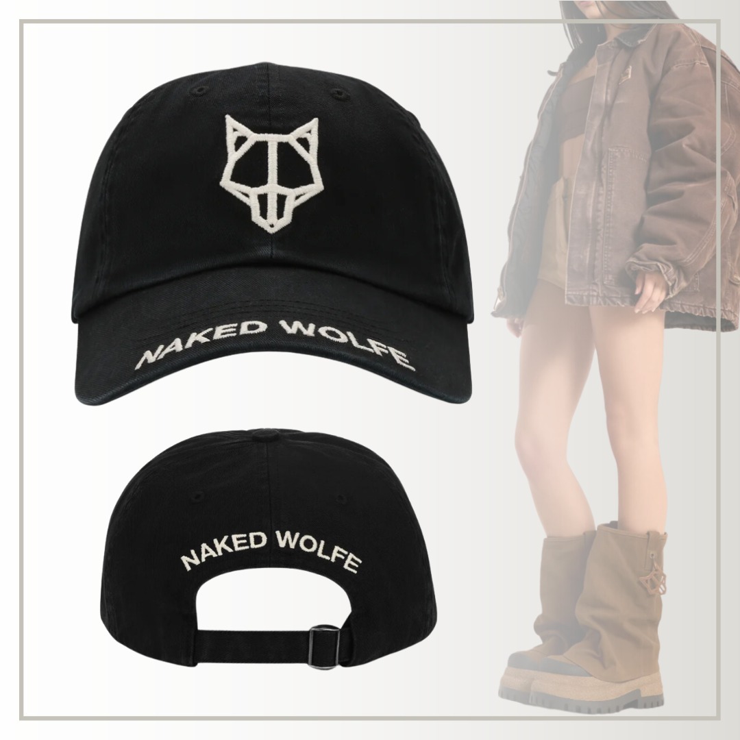 【大人気】Naked Wolfe Baseball Cap ピュアブラック