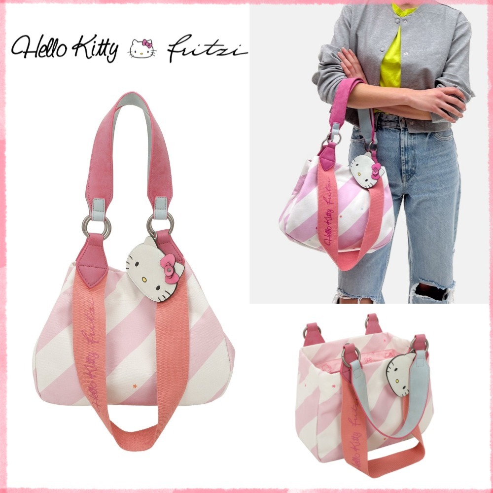 ショルダーバッグ・ポシェット Hello Kitty | Hello Kitty fritzi Izzy Mini Stripe Ice Rose