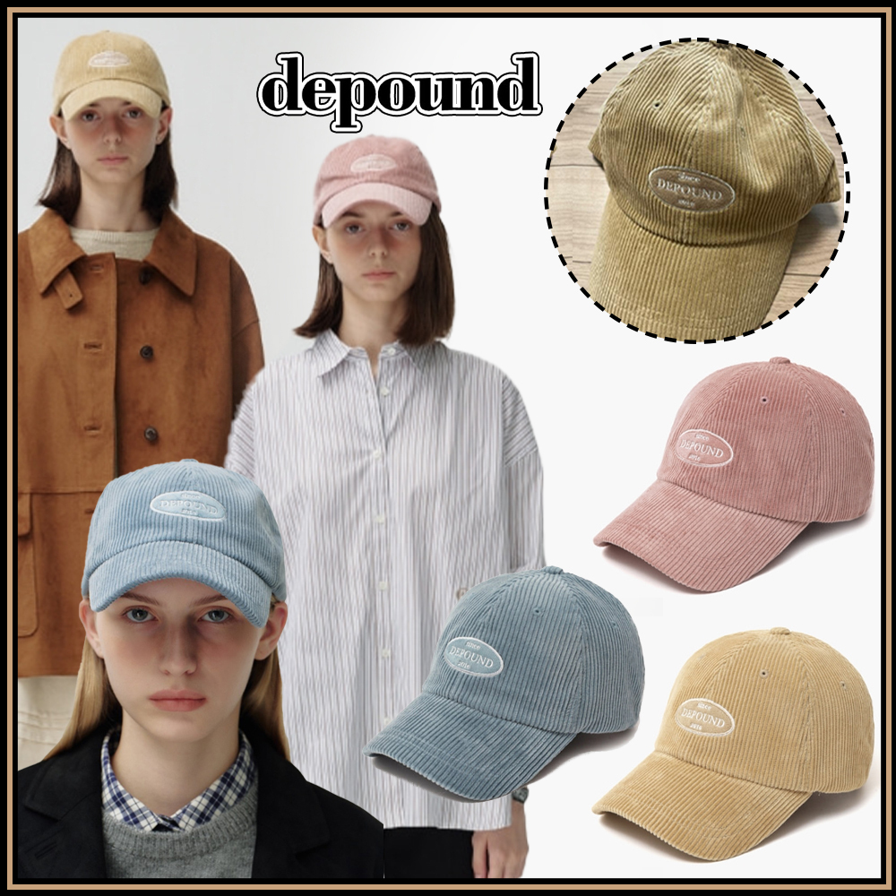 人気【depound】Suede patch コーデュロイボールキャップ3色