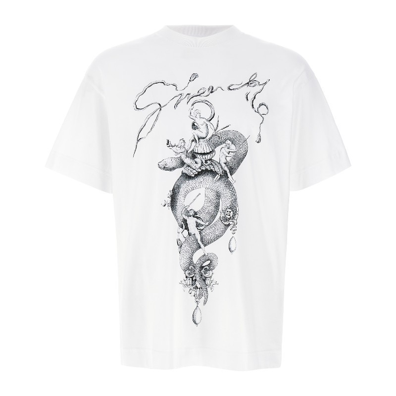 Tシャツ・カットソー GIVENCHY SS25 Printed T-shirt (BM71MG3YPX 100)