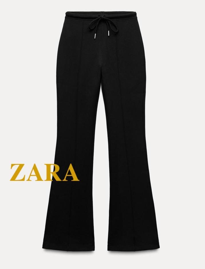 ☆ドイツ発*ZARA*新作*ベルボトムスウェットパンツ/BLACK☆