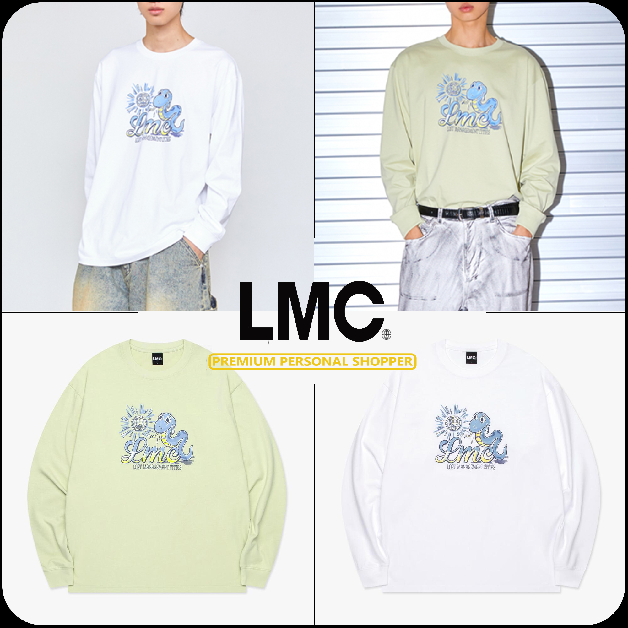 [ LMC ]★25SS★韓国人気★SUN SNAKE LONG SLV TEE