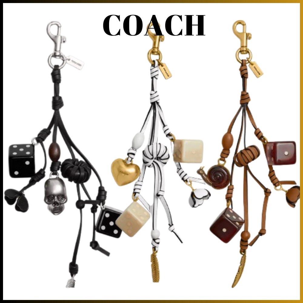 新作 COACH◆クラスター ダイス バッグ チャーム 特別な存在感☆COACH☆クラスター ダイス バッグ チャーム