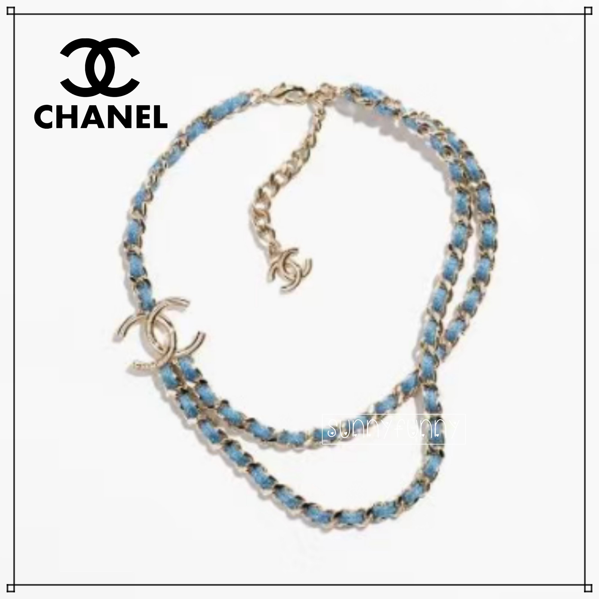 《25P★》CHANEL ネックレス ２連デニム