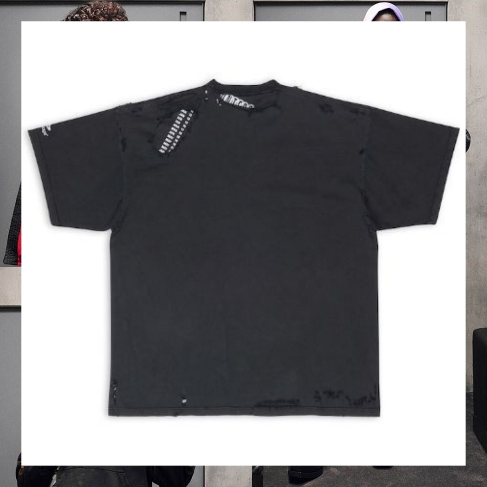主役級 バレンシアガ Tシャツ 3B SPORTS ICON リペア ダメージ