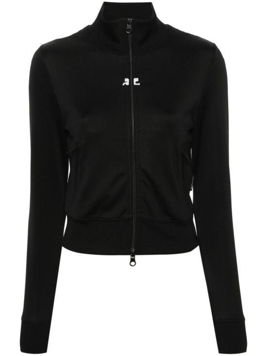 Tシャツ・カットソー COURREGES Women Hoodies 124JVE010JS0091 9999 BLACK