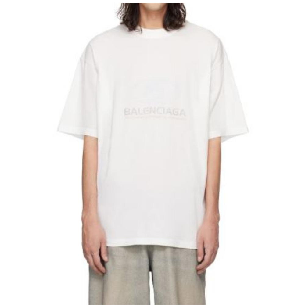 洗練 バレンシアガ Tシャツ コットン SURFER ロゴ クルーネック 洗練 バレンシアガ Tシャツ コットン SURFER ロゴ クルーネック