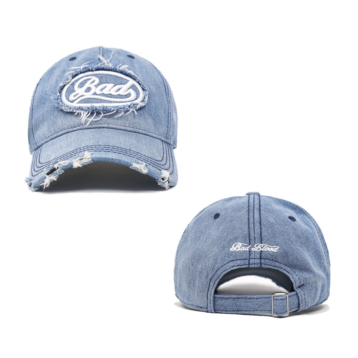 キャップ BADBLOOD Oval Logo Denim Ball Cap 5BMM079