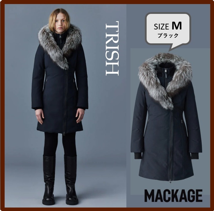 現地セール【Mackage】 シルバーフォックス ファー TRISH コート