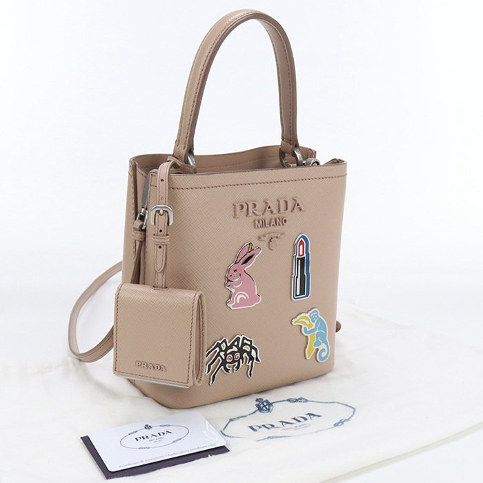 PRADA プラダ パニエ スモール 2WAYハンドバッグ【ランク：A】