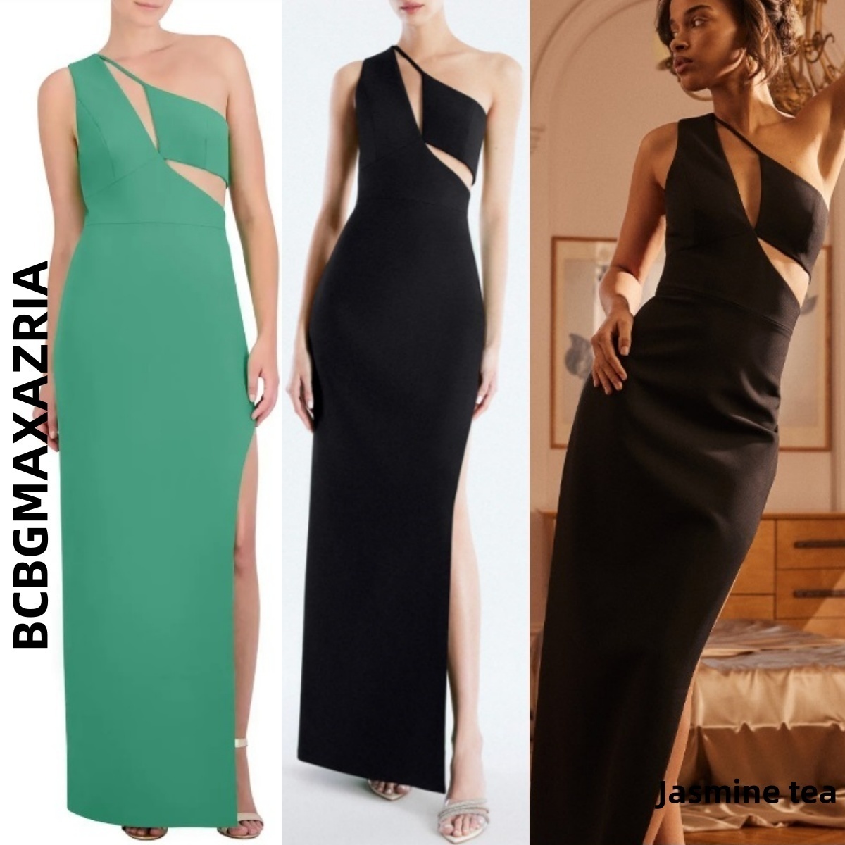 ★セール♪★BCBGMAXAZRIA ワンショルダーカットアウトガウン★