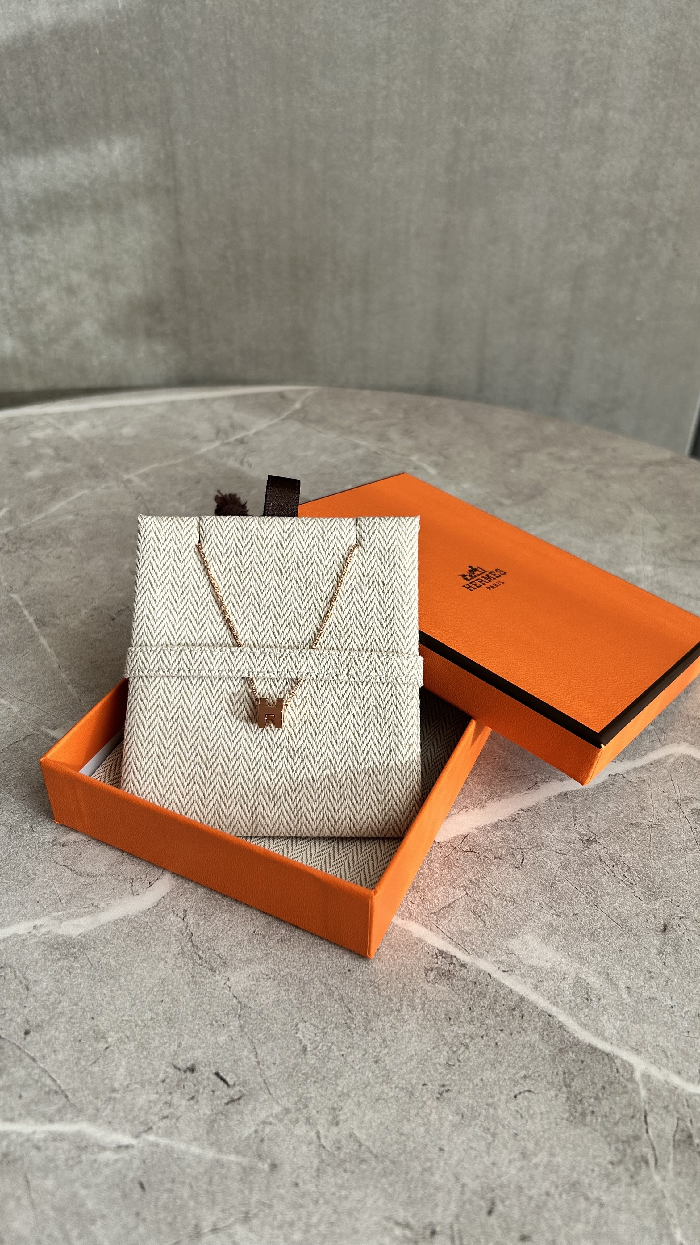 【HERMES】ポップHネックレスミニ ニューゴールド