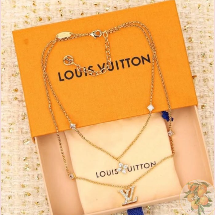 華やかな2連♪【Loius Vuitton】Lady LV ネックレス