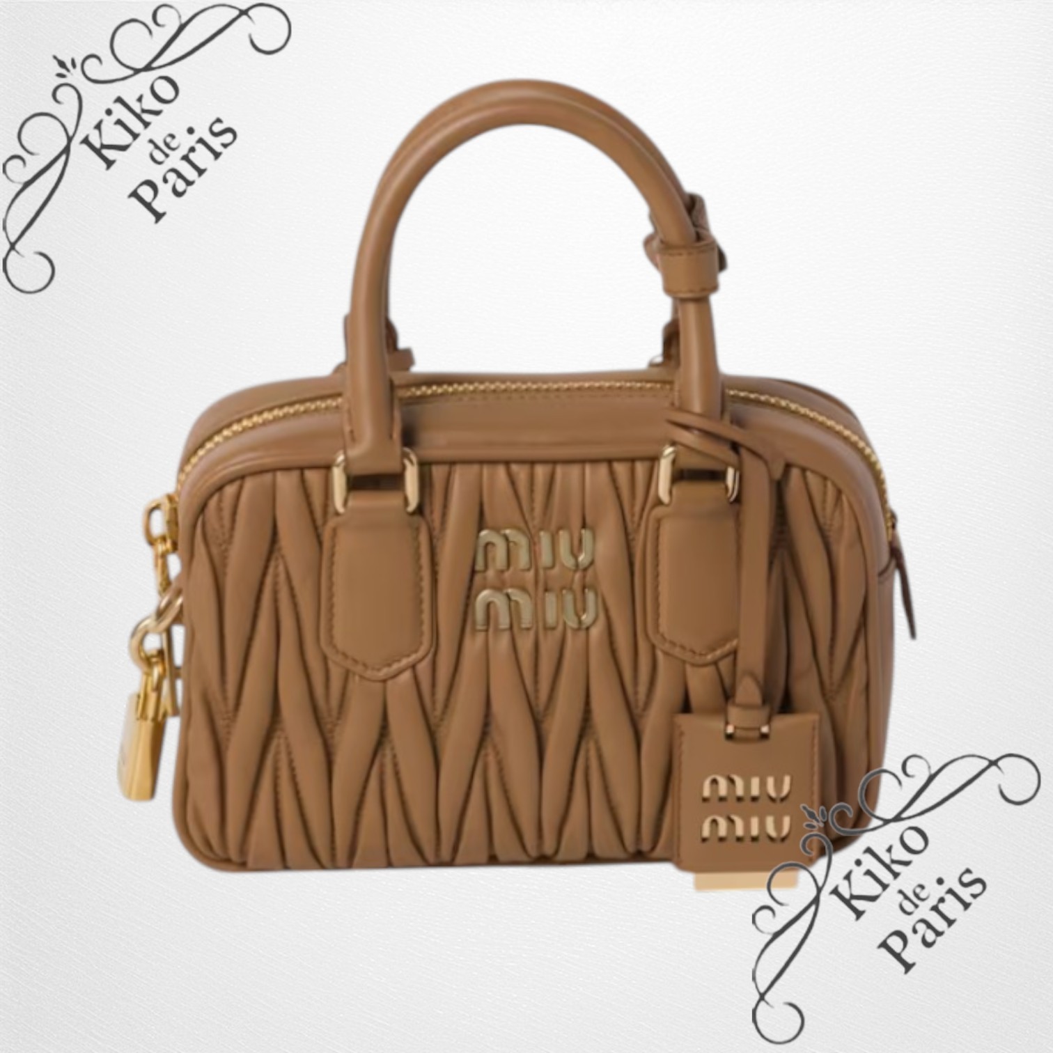 Miumiu アルカディ マテラッセ レザー バッグ スモール 4色