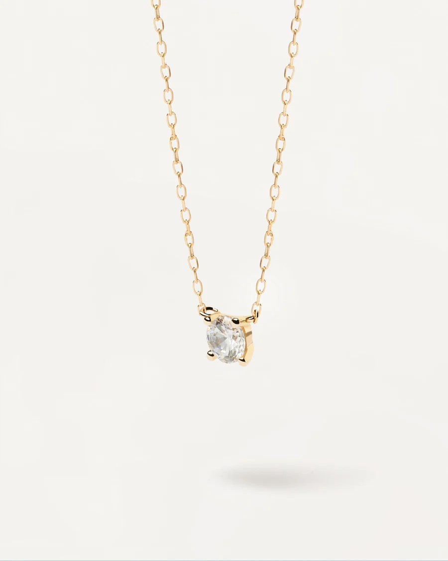 【SALE】PDPAOLA◆18k x ダイアモンド FLOWネックレス◆全2色 New!】PDPAOLA◇18kGOLD x ダイアモンド0.2Kネックレス◇全2色