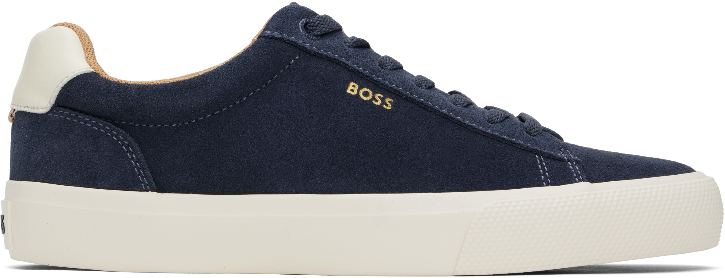 【関税込み】BOSS ネイビー スエード スニーカー