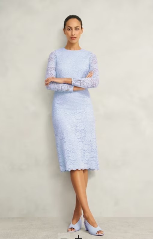 ★Hobbs London Ottilie レースオーバーペンシル 上質ワンピ★