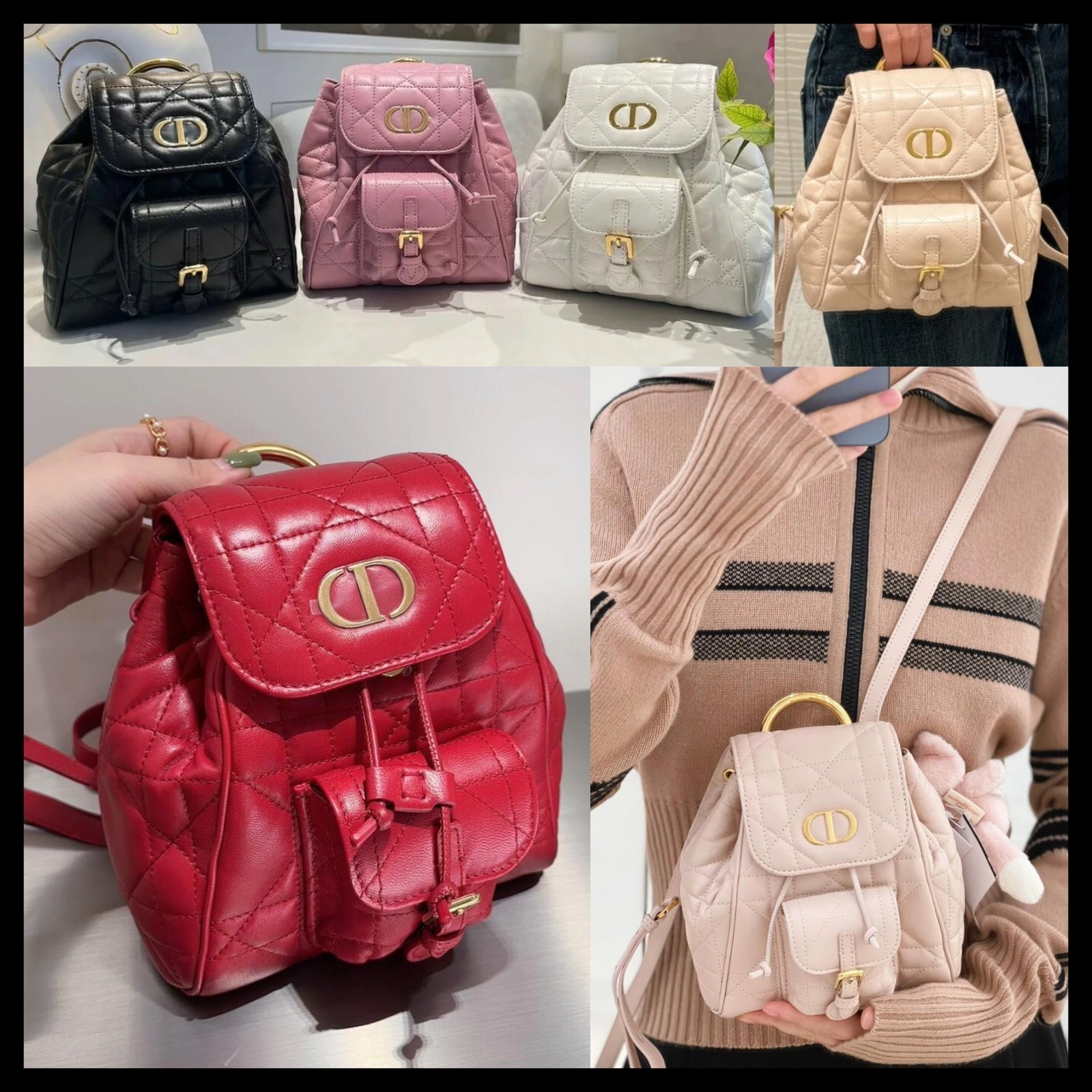 【新作】DIOR 毎日のお供に♪Dior Caro バックパック スモール org.jpg