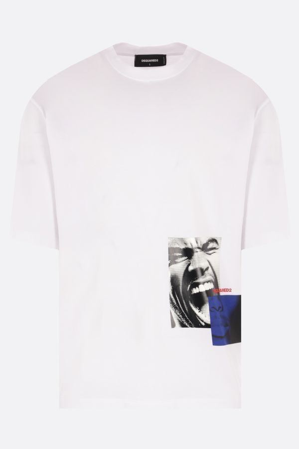 Tシャツ・カットソー DSQUARED2 GRAPHIC PRINT COTTON T-SHIRT