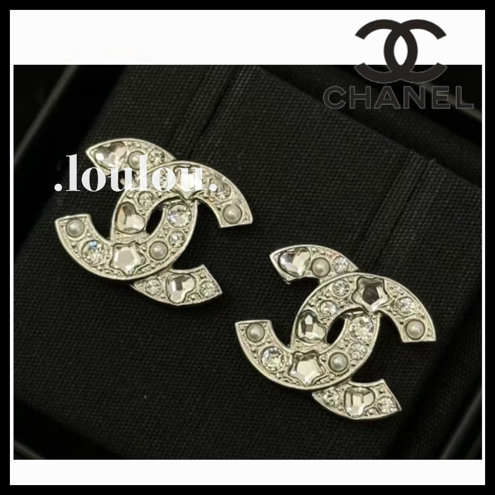 【ハートと星がお洒落かわいい！】CHANEL ピアス