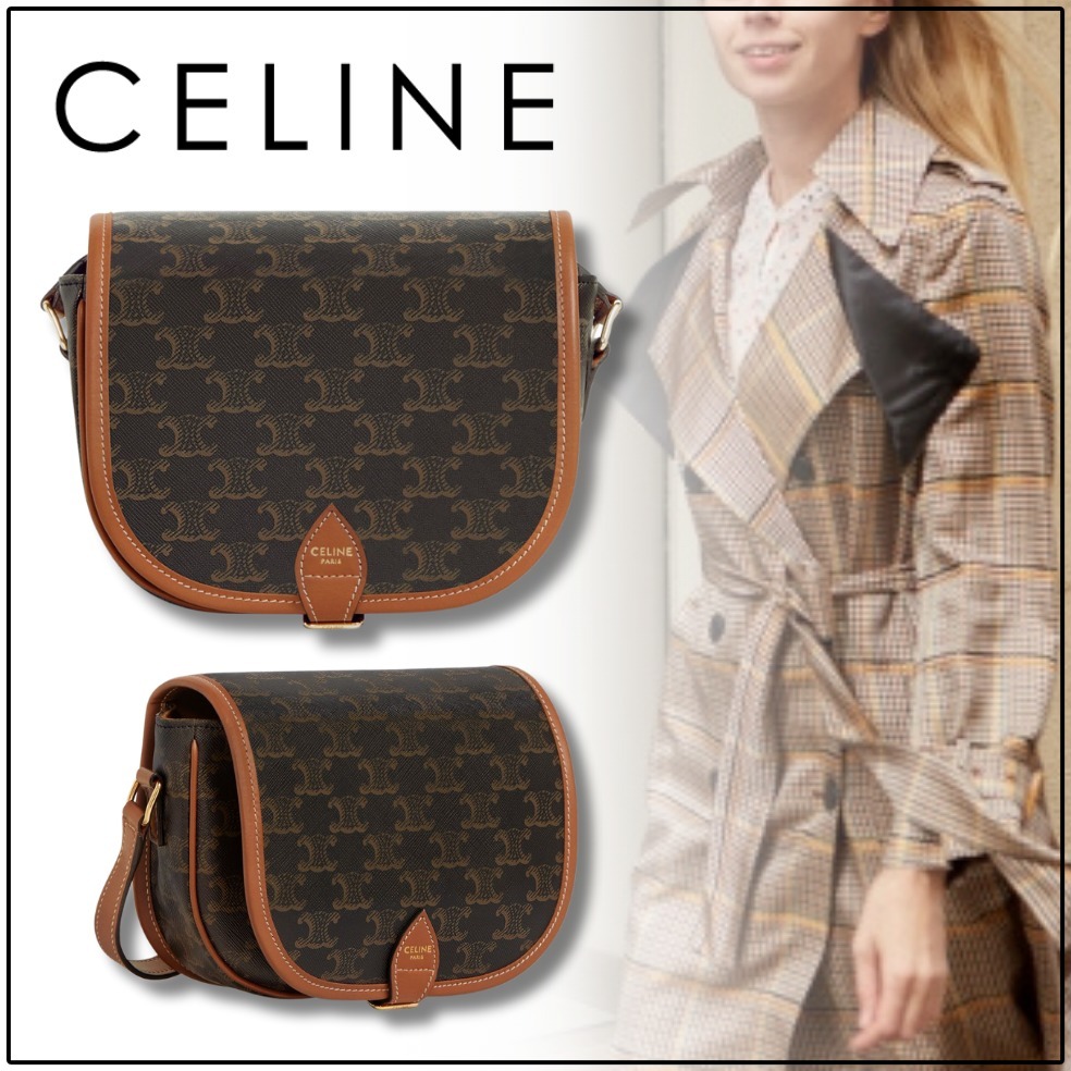国内買付【CELINE】すぐ届く フォルコ ショルダー バッグ