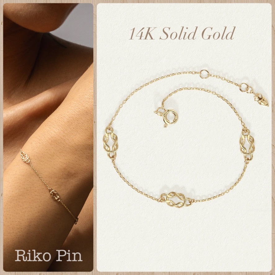 【TEMPLE OF THE SUN】Airla 14K ソリッドゴールド ブレスレット