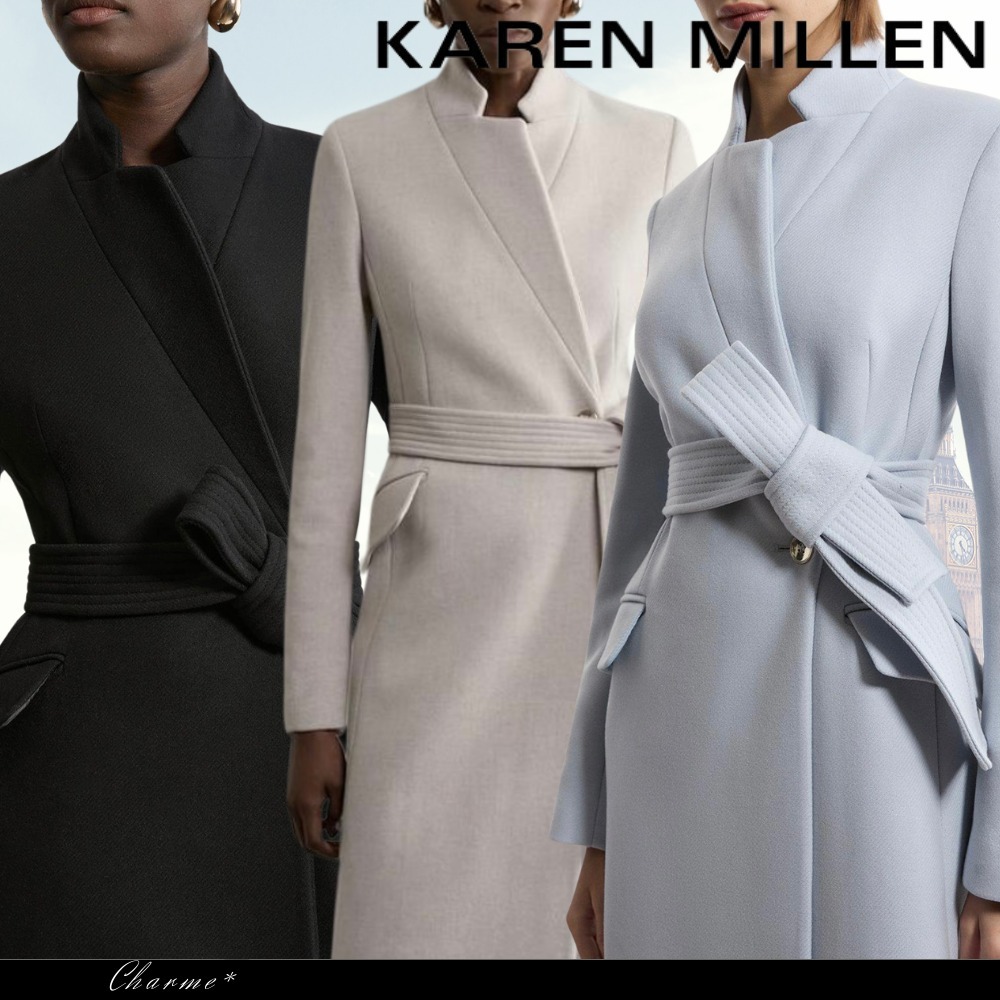 KAREN MILLEN プレミアムイタリア製マンテコウール コート 無地
