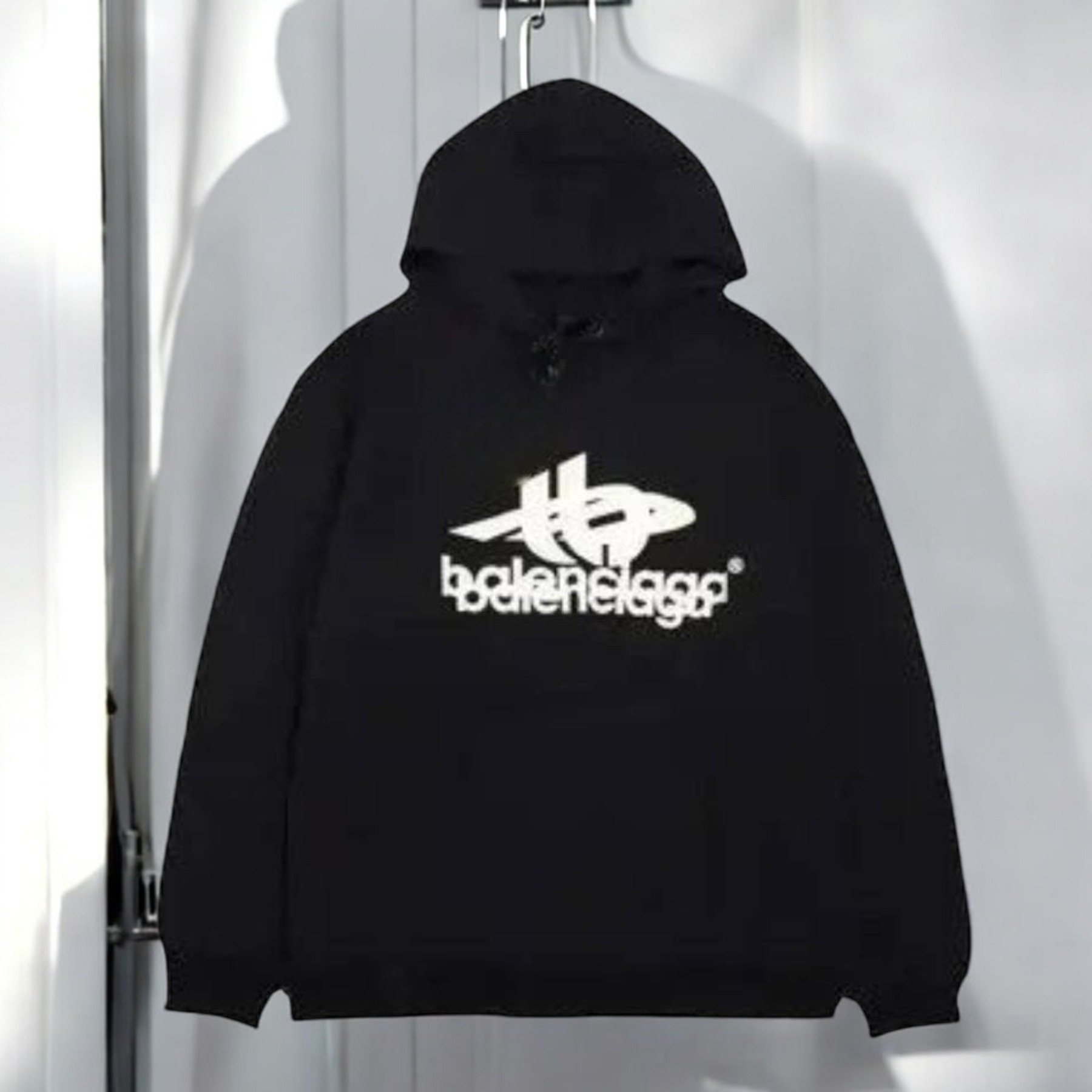 《BALENCIAGA》Layered Sports Hoodie Medium