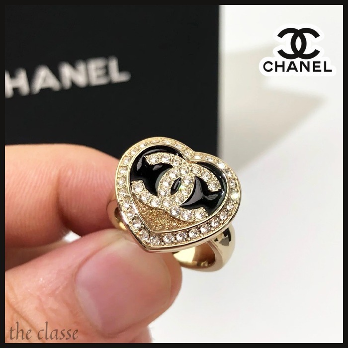 【ゴージャス感がすごい♪】CHANEL リング ハート型