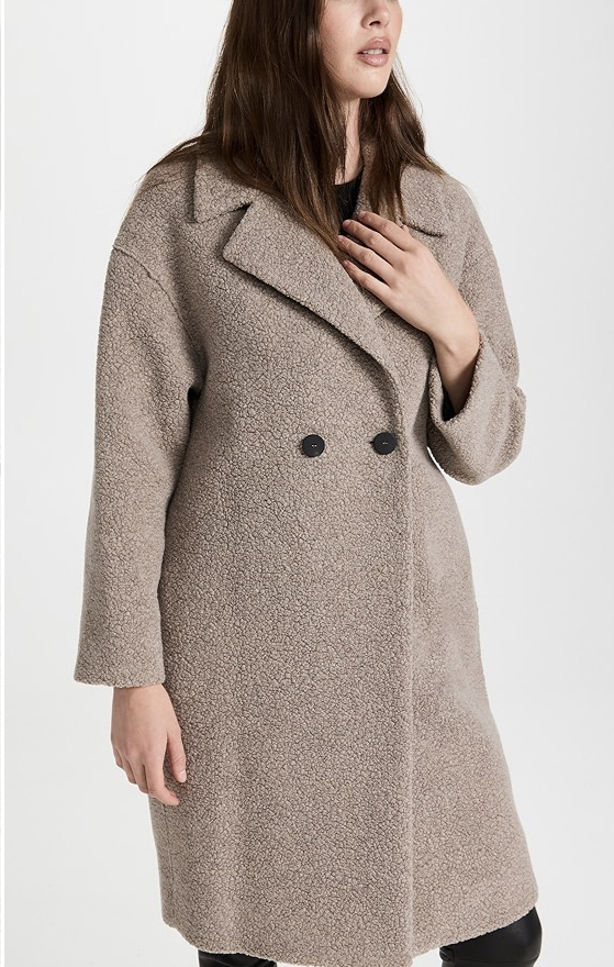 【Harris Wharf London 】ドロップショルダーブークレコート Harris Wharf London 】ドロップショルダーブークレコート