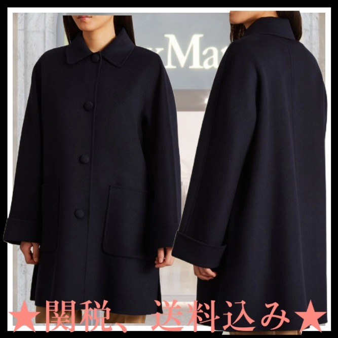 DT★Max Mara★gianni シャツカラーウールコート