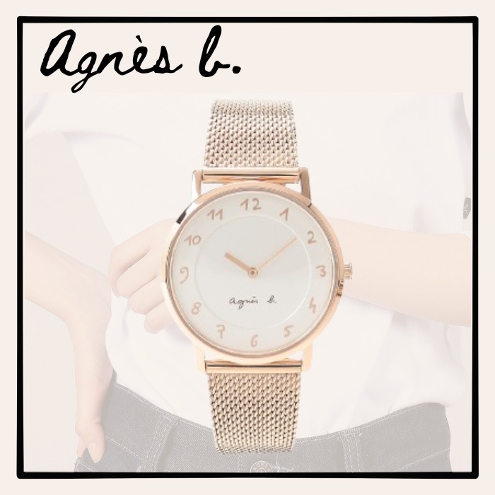 【agnes b.】アニエスべー ゴールド 腕時計 ウォッチ