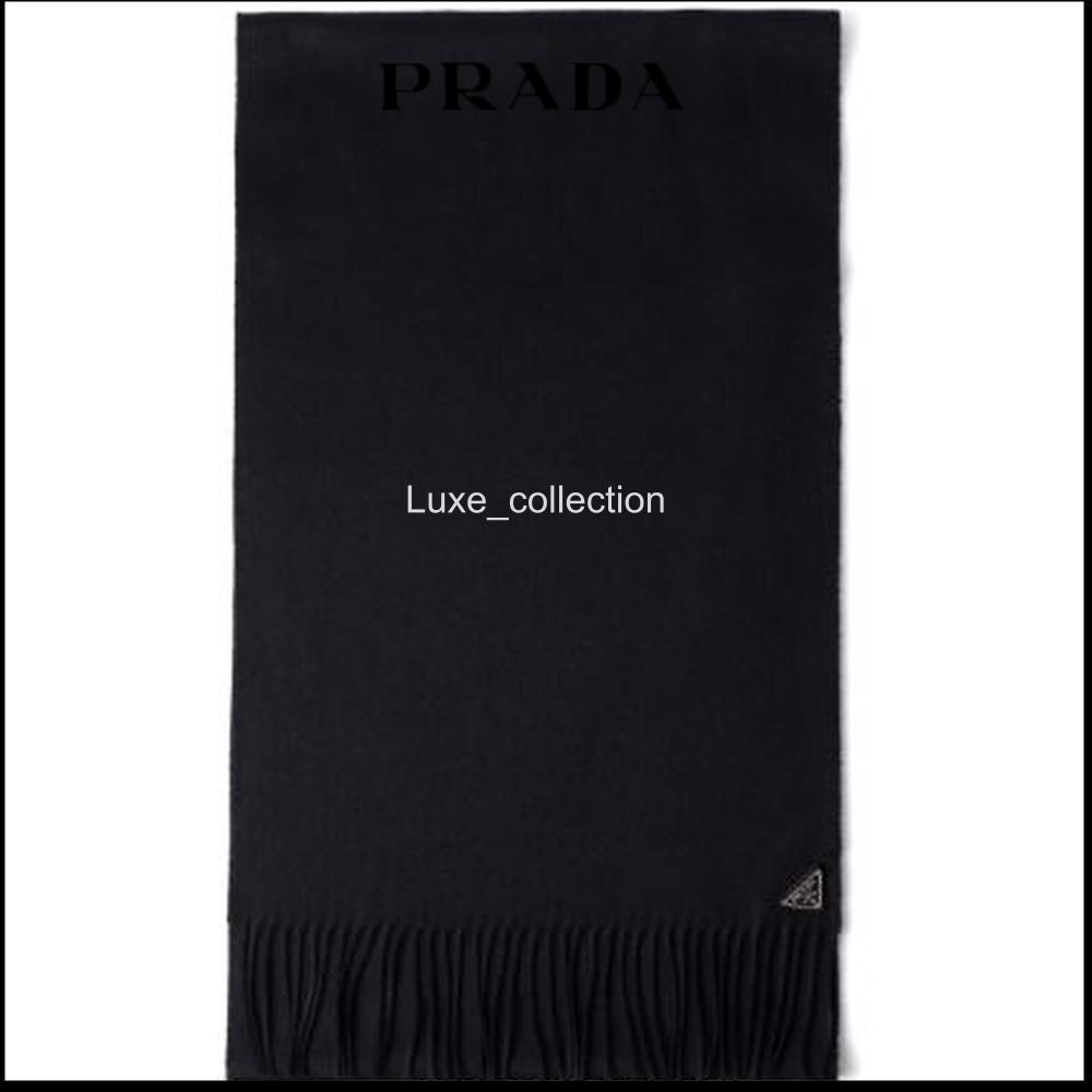 【PRADA】大人気☆トライアングルロゴ スカーフ マフラー