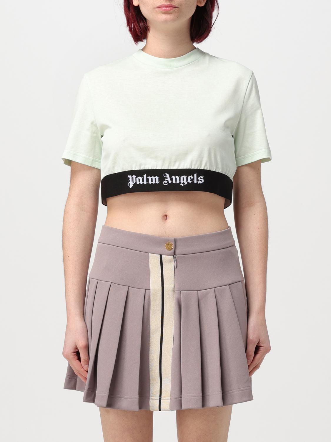 Tシャツ・カットソー PALM ANGELS Woman T-Shirt Mint PWAA051S24JER001 5110