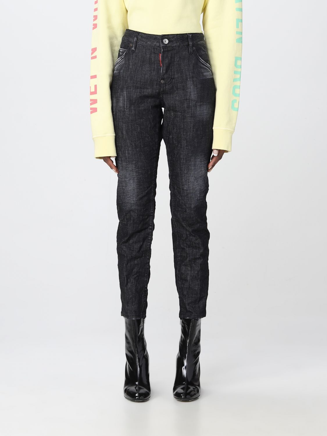 デニム・ジーパン DSQUARED2 Woman Jeans Black S75LB0697S30357 900
