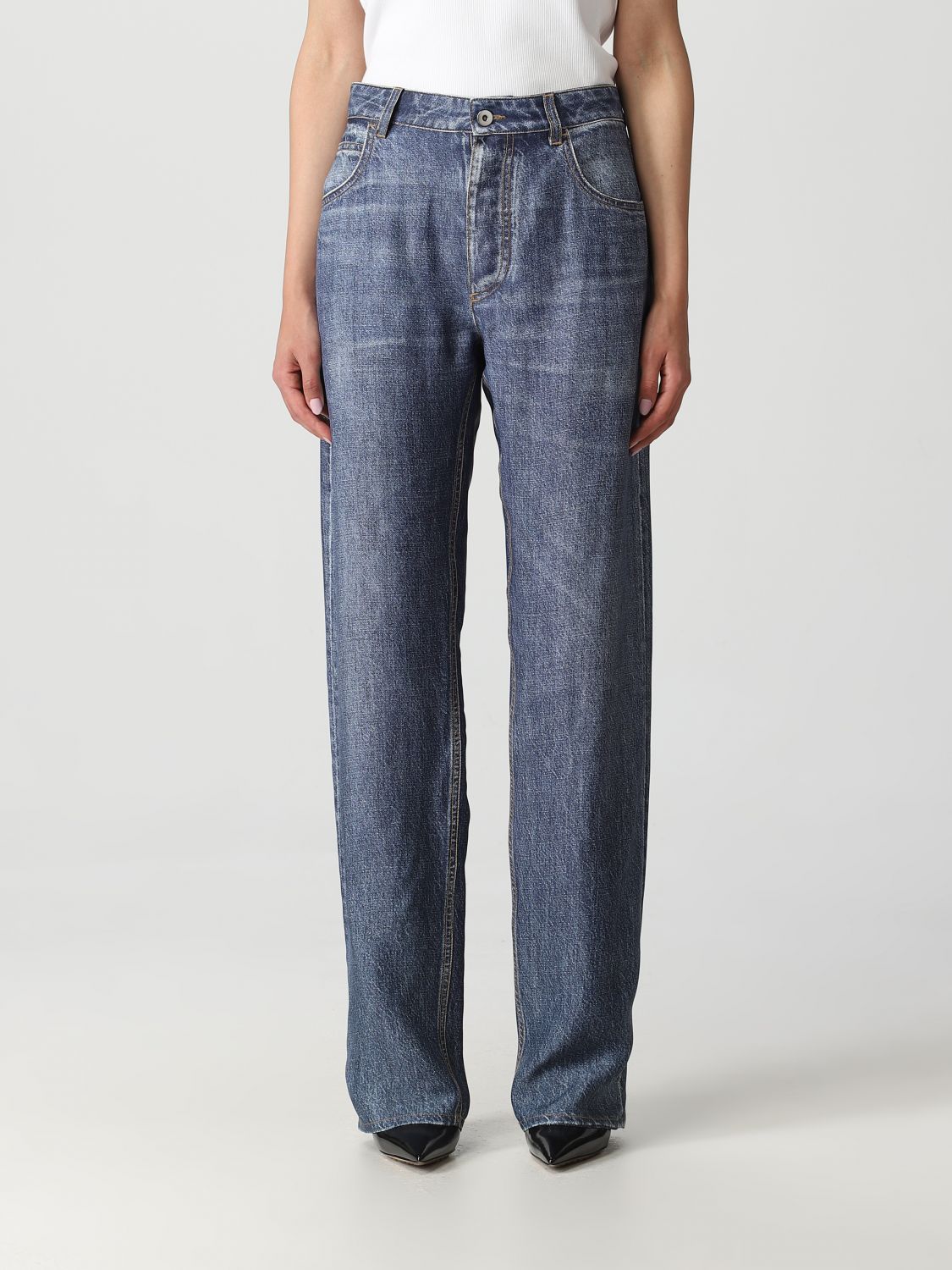 デニム・ジーパン BOTTEGA VENETA Woman Jeans Blue 735547V30K0 3399