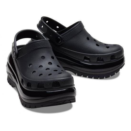 サンダル・ミュール CROCS Women Sandals 207988 CLASSIC MEGA CRUSH CLOG 001 Black