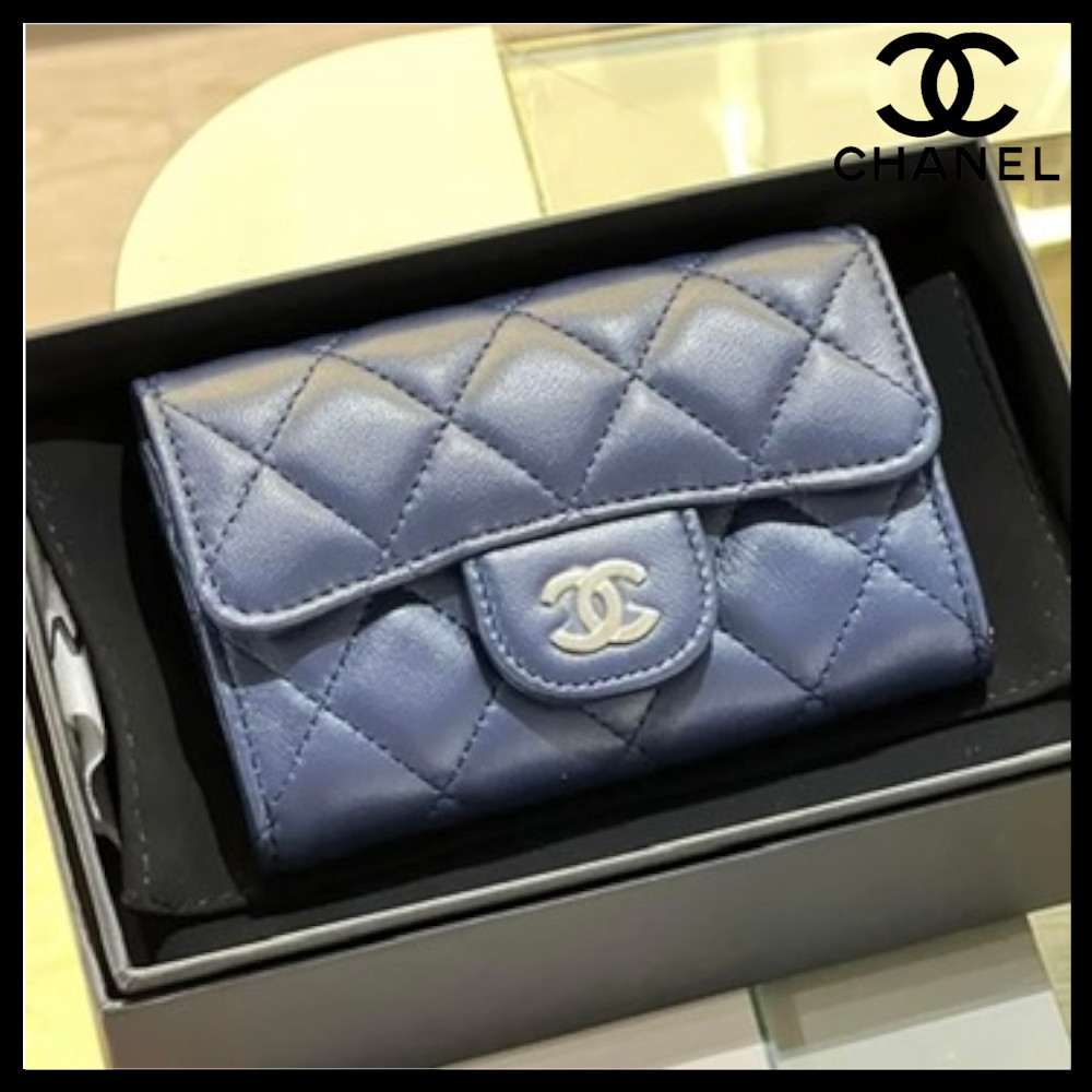 【大人っぽいカラー♪】CHANEL フラップカードケース