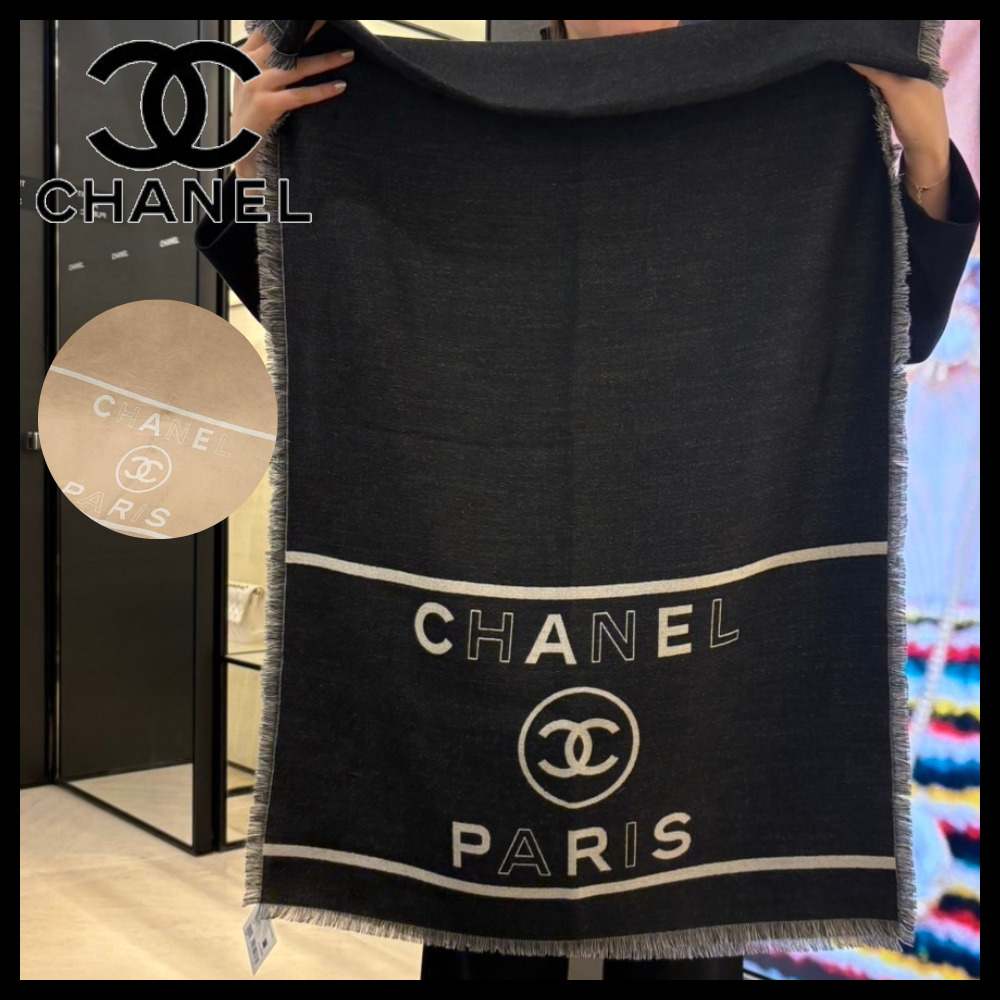 【巻くだけで一気にお洒落に】CHANEL ストール マフラー